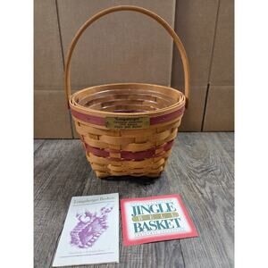 Longaberger 1994 Christmas Collection Jingle Bell Basket Plastic Liner